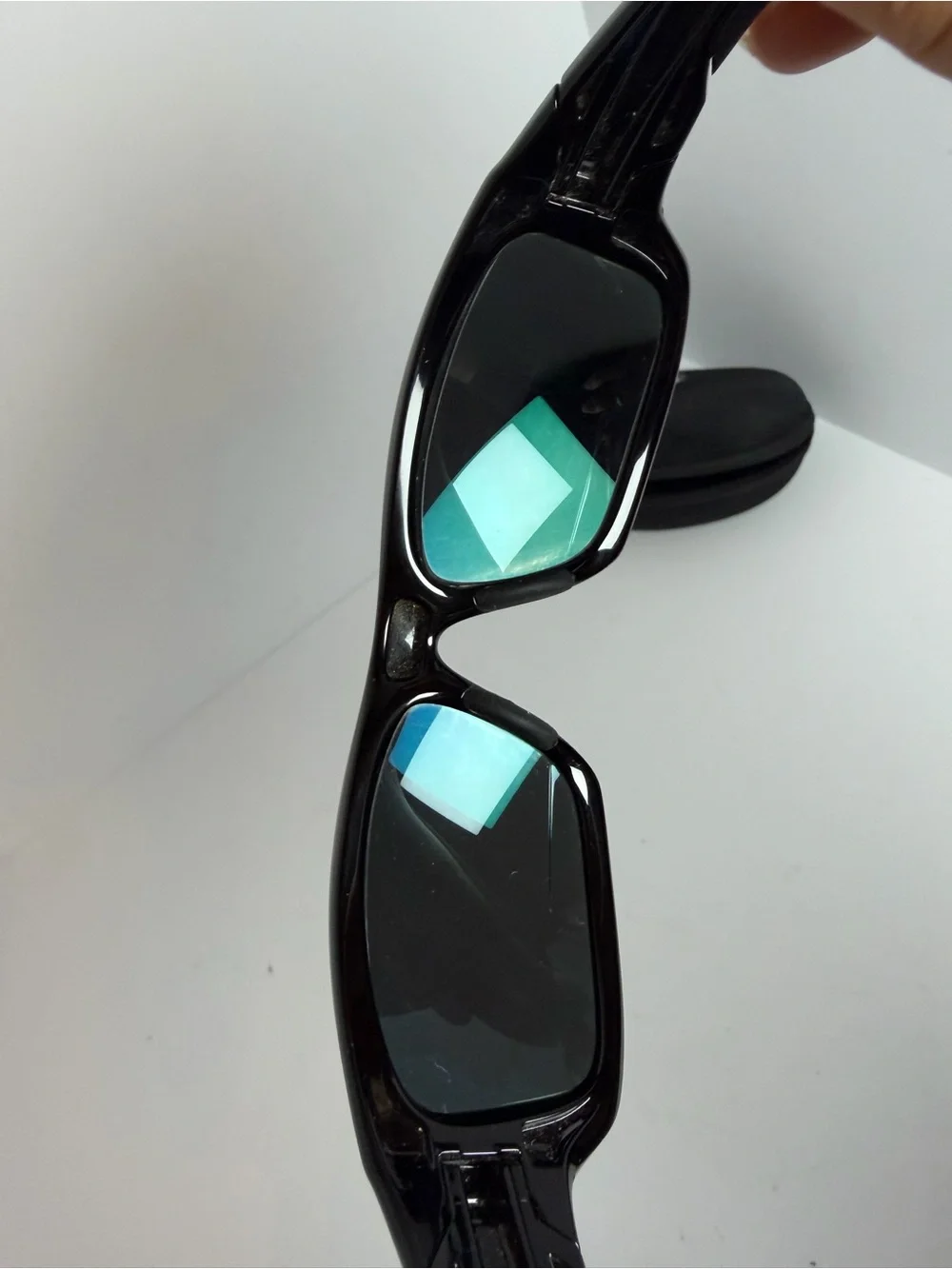 Oakley Valve Polished Black Frame Sunglasses with Prescription READ